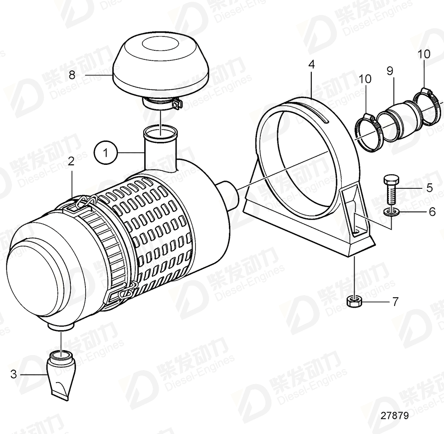 VOLVO Air cleaner 20860895 Drawing